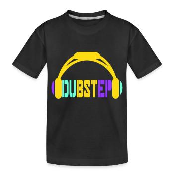 Dub Step Techno Music Party Club Casque d’écoute - T-shirt bio Premium Enfant - noir - Devant