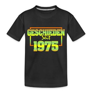 1975 - Kinder Premium Bio T-Shirt - Schwarz - Vorne