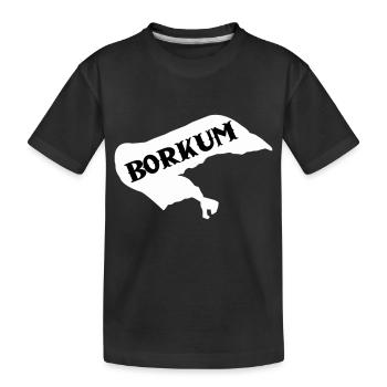 Île de Borkum - T-shirt bio Premium Enfant - noir - Devant
