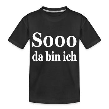 Party - Kinder Premium Bio T-Shirt - Schwarz - Vorne