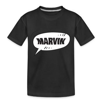 Marvin Marvin - Kinder Premium Bio T-Shirt - Schwarz - Vorne