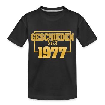 Mariage 1977 - T-shirt bio Premium Enfant - noir - Devant