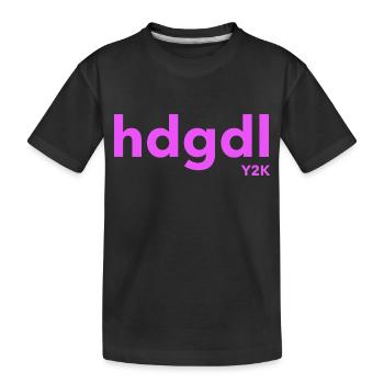 hdgdl hab dich gaz doll lieb magenta Jahr2000 - Kinder Premium Bio T-Shirt - Schwarz - Vorne