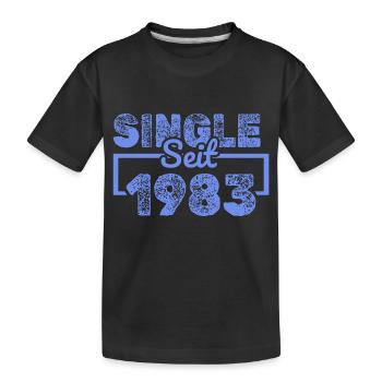 Single 1983 - Kids' Premium Organic T-Shirt - black - Front