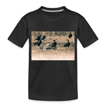 les vautours - T-shirt bio Premium Enfant - noir - Devant