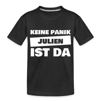 Vorname Julien - Kinder Premium Bio T-Shirt - Schwarz - Vorne
