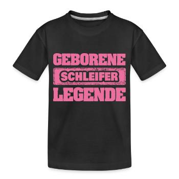Beruf Schleifer - Kinder Premium Bio T-Shirt - Schwarz - Vorne