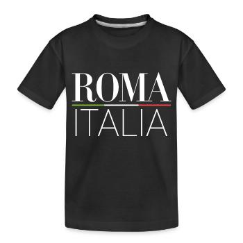 Roma - Italia - Kids' Premium Organic T-Shirt - black - Front