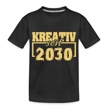 Painter 2030 - Kids' Premium Organic T-Shirt - black - Front