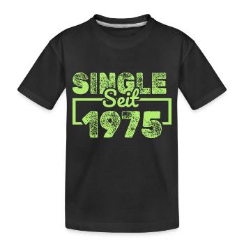 seit 1975 - Kinder Premium Bio T-Shirt - Schwarz - Vorne