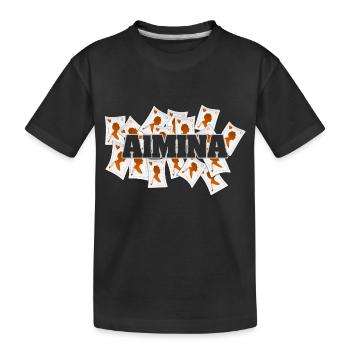 Vegas Almina - Kinder Premium Bio T-Shirt - Schwarz - Vorne