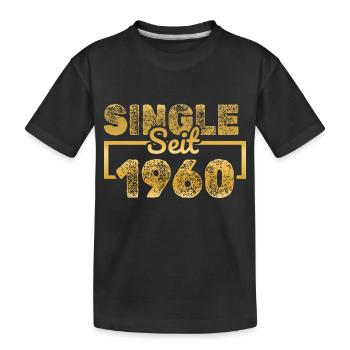 Single 1960 - Kids' Premium Organic T-Shirt - black - Front