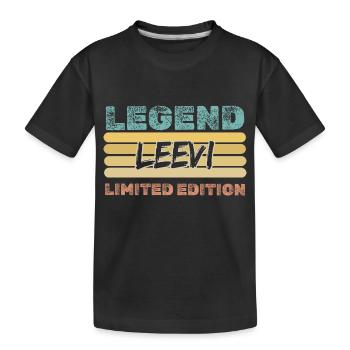 Cadeau pour Leevi - T-shirt bio Premium Enfant - noir - Devant