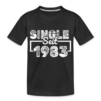 Single 1983 - Kids' Premium Organic T-Shirt - black - Front