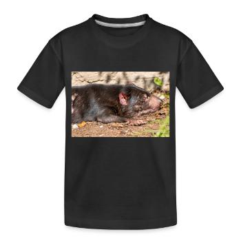 Diable de Tasmanie (en allemand Beutelteufel) - T-shirt bio Premium Enfant - noir - Devant
