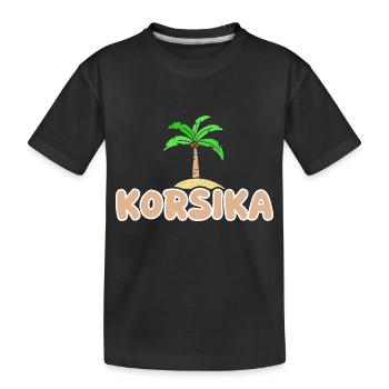 Corse - T-shirt bio Premium Enfant - noir - Devant