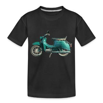 Simson Schwalbe KR51/1 - Kinder Premium Bio T-Shirt - Schwarz - Vorne