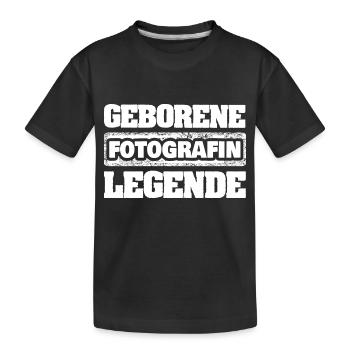 Photographe - T-shirt bio Premium Enfant - noir - Devant