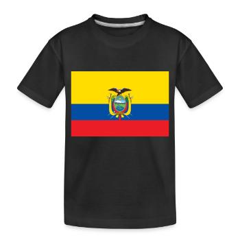 Équateur - T-shirt bio Premium Enfant - noir - Devant
