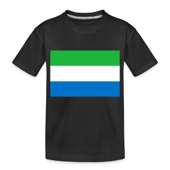 Sierra Leone - Kids' Premium Organic T-Shirt - black - Front