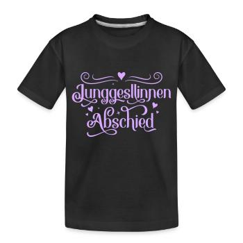 Enterrement de vie de jeune fille - T-shirt bio Premium Enfant - noir - Devant