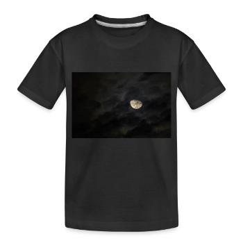 Mond - Kinder Premium Bio T-Shirt - Schwarz - Vorne