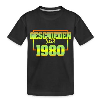 Wife 1980 - Kids' Premium Organic T-Shirt - black - Front