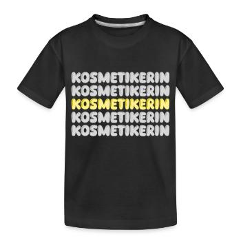 Geschenk für Kosmetikerin - Kinder Premium Bio T-Shirt - Schwarz - Vorne