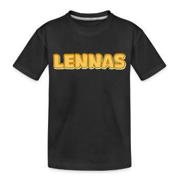 Cadeau pour Lennas - T-shirt bio Premium Enfant - noir - Devant