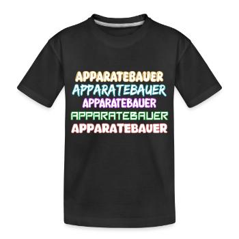 Don pour constructeur d’appareils - T-shirt bio Premium Enfant - noir - Devant