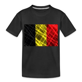 Belgien - Kinder Premium Bio T-Shirt - Schwarz - Vorne
