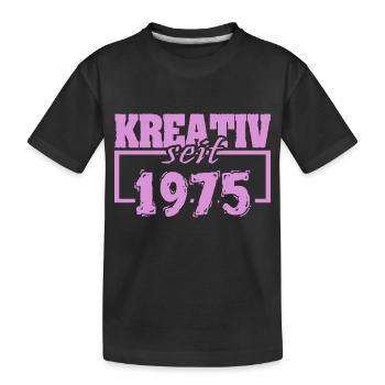 Créatif 1975 - T-shirt bio Premium Enfant - noir - Devant