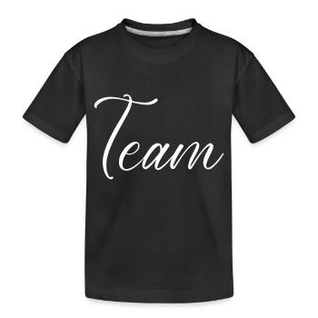 team - Kinder Premium Bio T-Shirt - Schwarz - Vorne
