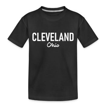 Cleveland - Ohio - États-Unis - États-Unis d’Amérique - T-shirt bio Premium Enfant - noir - Devant