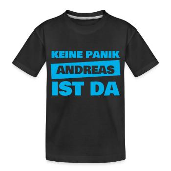Vorname Andreas - Kinder Premium Bio T-Shirt - Schwarz - Vorne