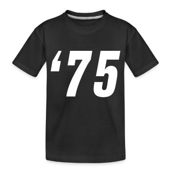 1975 - Kinder Premium Bio T-Shirt - Schwarz - Vorne