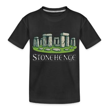Stonehenge - Kinder Premium Bio T-Shirt - Schwarz - Vorne
