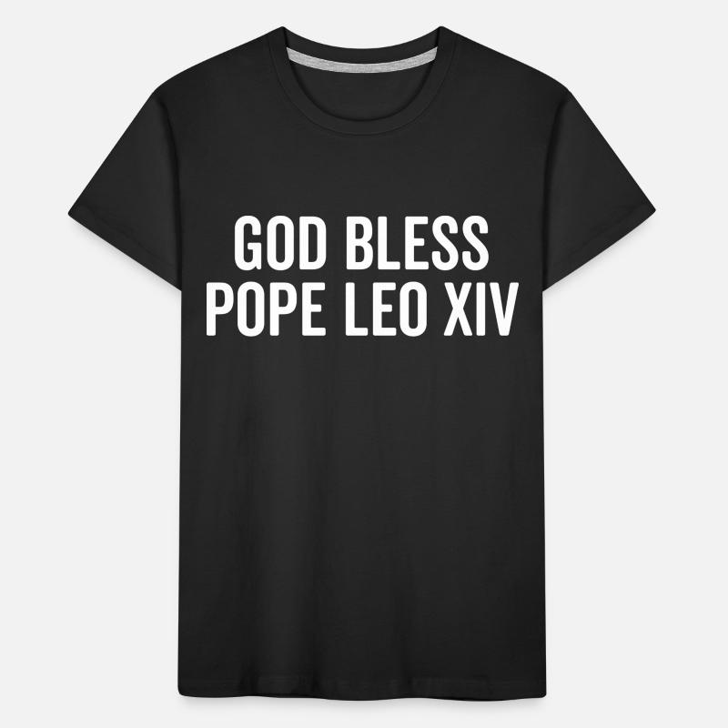 God Bless Pope Leo XIV Kids' Premium Organic T-Shirt