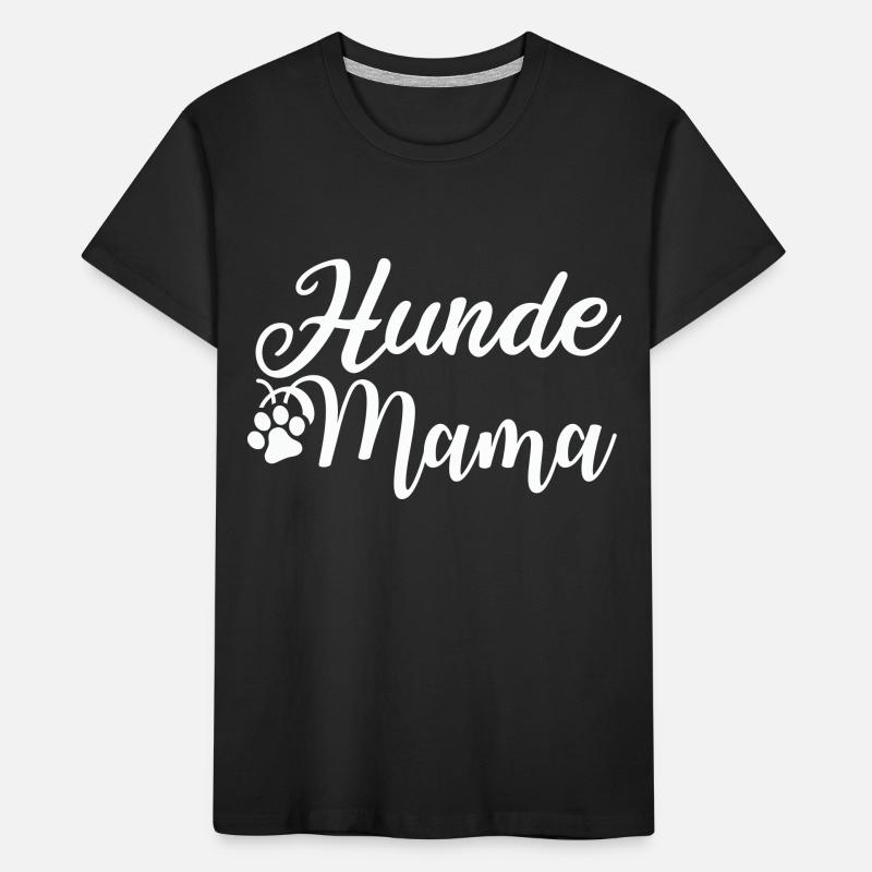 hunde mama pfote Kinder Premium Bio T-Shirt