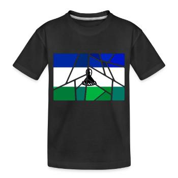 Gift for Lesotho - Kids' Premium Organic T-Shirt - black - Front