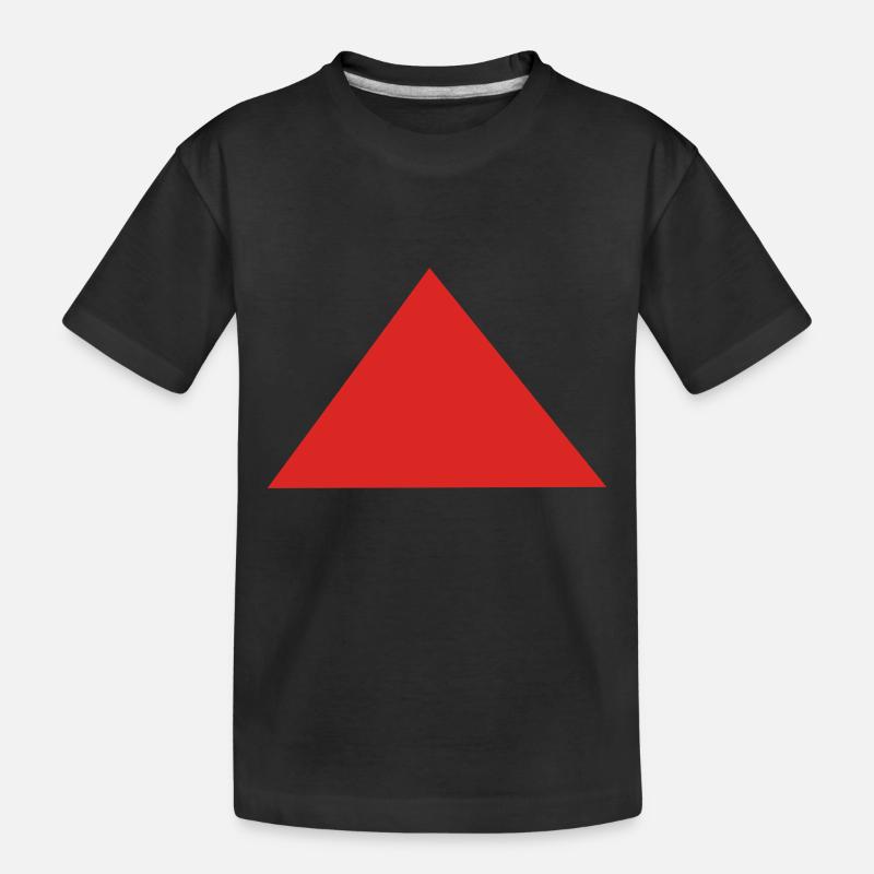 Dreieck - Kinder Premium Bio T-Shirt - Schwarz