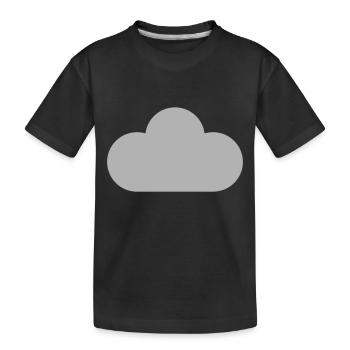 symboles de la météo - nuage - T-shirt bio Premium Enfant - noir - Devant