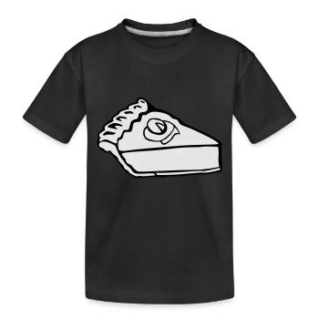Slice der Kürbis-Kuchen - Kinder Premium Bio T-Shirt - Schwarz - Vorne