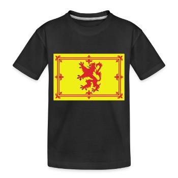 schottland - Kinder Premium Bio T-Shirt - Schwarz - Vorne
