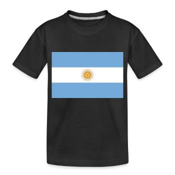Argentina Argentina Flag Flag - Kids' Premium Organic T-Shirt - black - Front