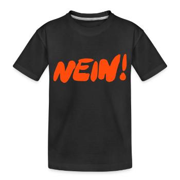 NEIN! - Kinder Premium Bio T-Shirt - Schwarz - Vorne