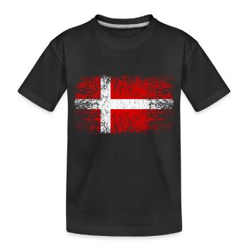 Daenemark 002 AllroundDesigns - Kinder Premium Bio T-Shirt - Schwarz - Vorne