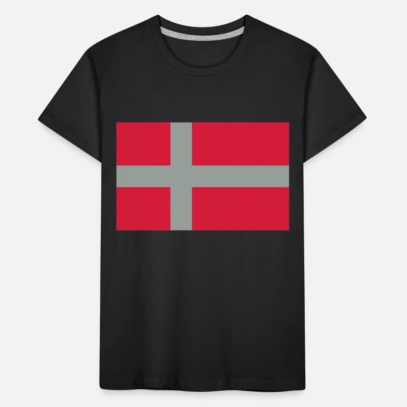Drapeau du Danemark T-shirt bio Premium Enfant