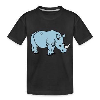 rhinoceros - T-shirt bio Premium Enfant - noir - Devant
