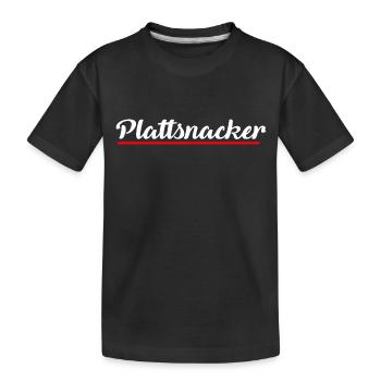 Plattsnacker | Norden | Plattdeutsch | Norddeutsch - Kinder Premium Bio T-Shirt - Schwarz - Vorne